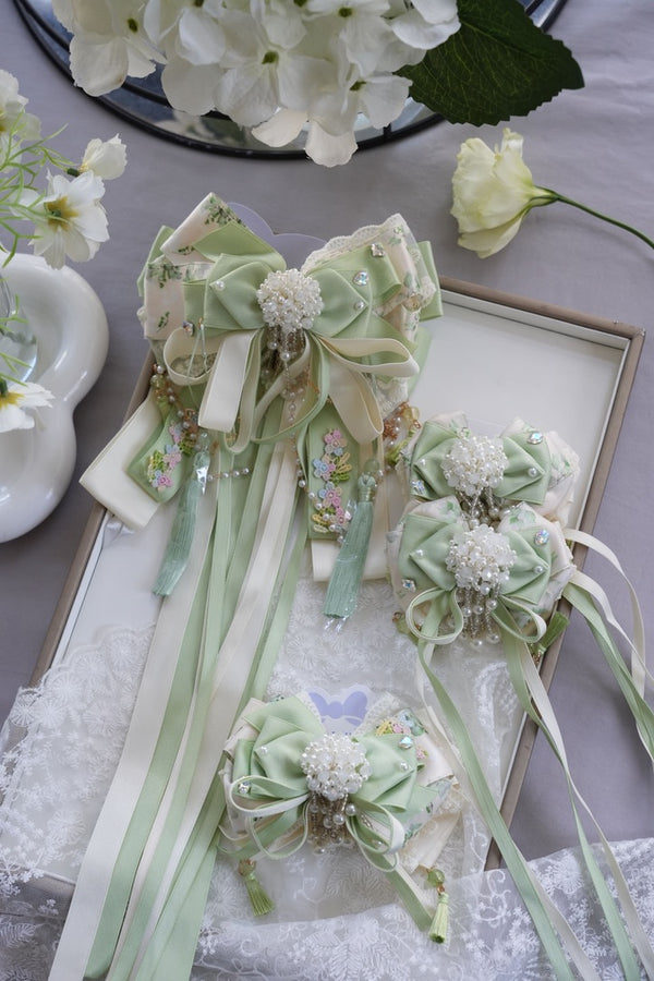 Light green soft ribbon