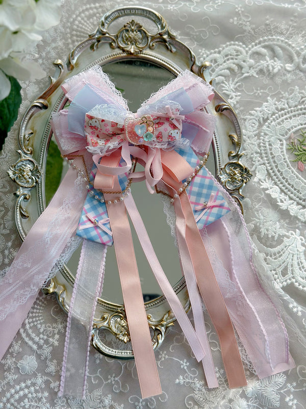 KT pink plaid ribbon