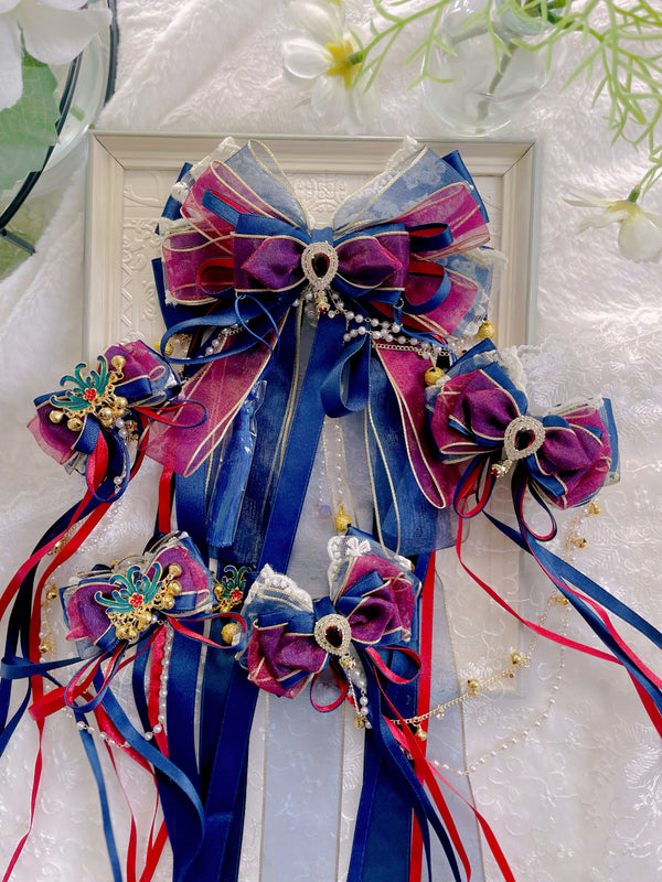 Vintage ornate hair streamers