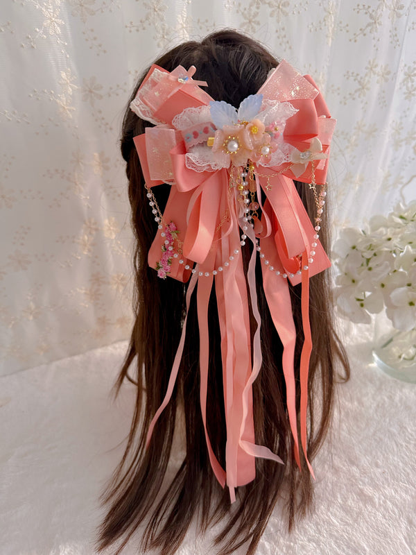 Orange flower Lolita streamers