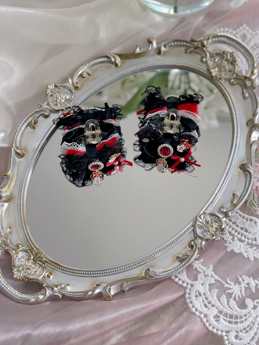 Black and red Mickey Mouse Lolita bow