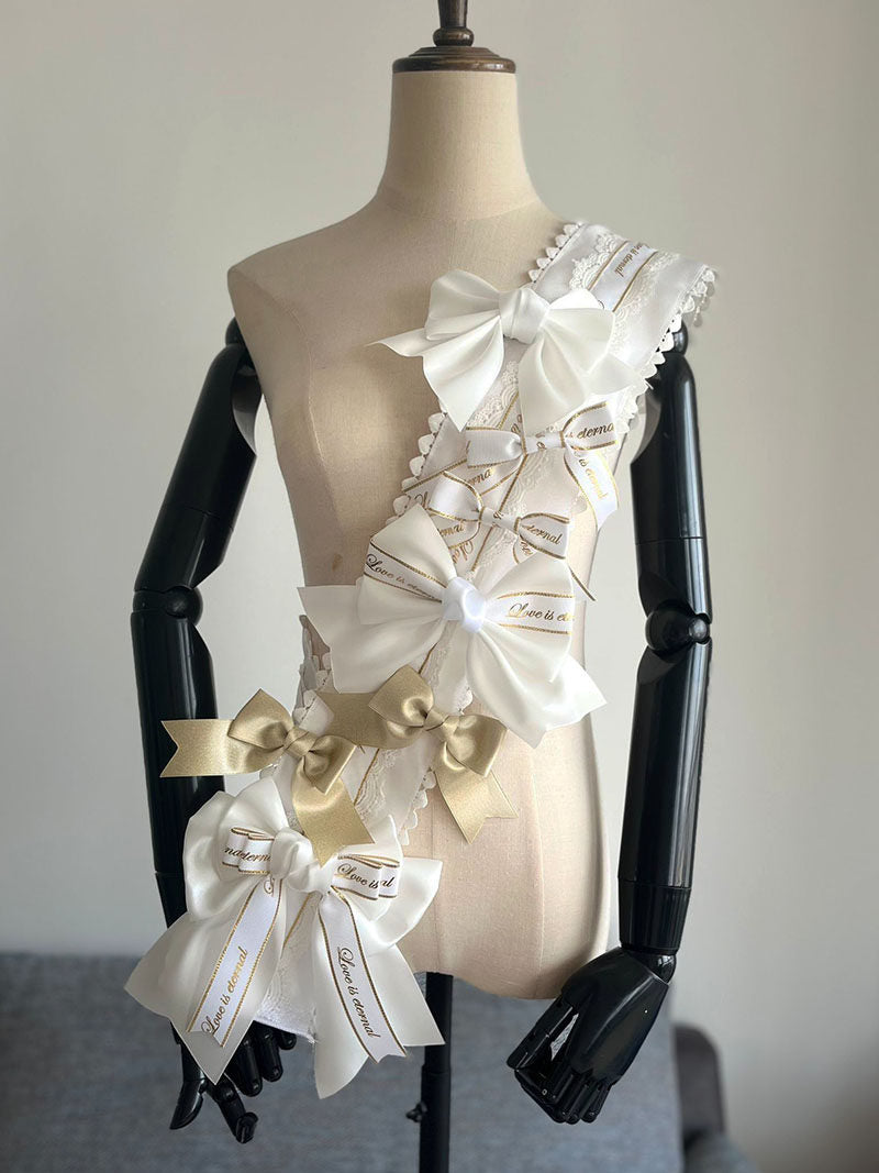 Heavy-duty handmade dream bow accessories, Anthony Lolita gorgeous sash, versatile Lolita accessories